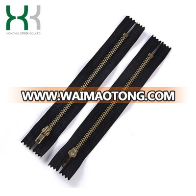 4# long chain black garment close end brass zipper